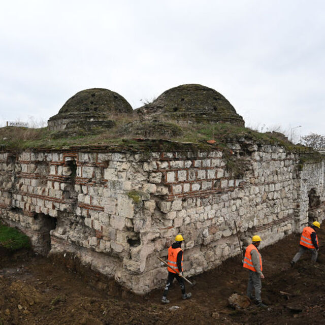 Gazi Mihal Hamamı'nın restorasyonuna başlandı