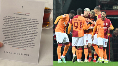 Galatasaray'dan tüm oyunculara mektup