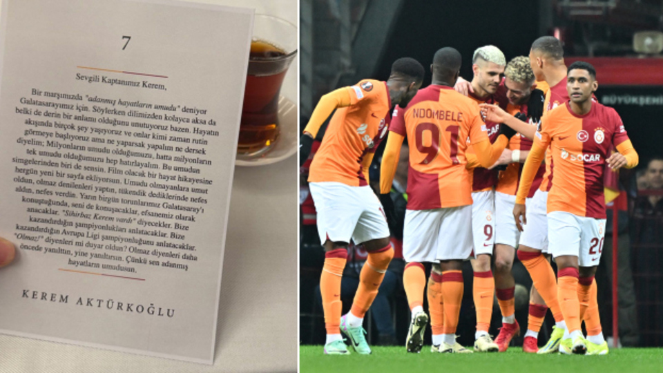 Galatasaray'dan tüm oyunculara mektup