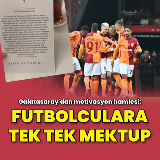 Galatasaray'dan tüm oyunculara mektup