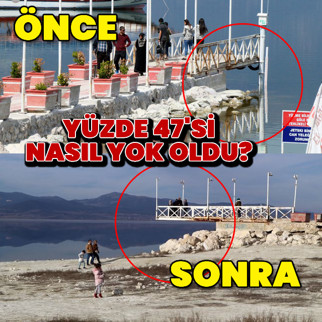 54 yılda Burdur Gölü'nün yüzde 47'si yok oldu