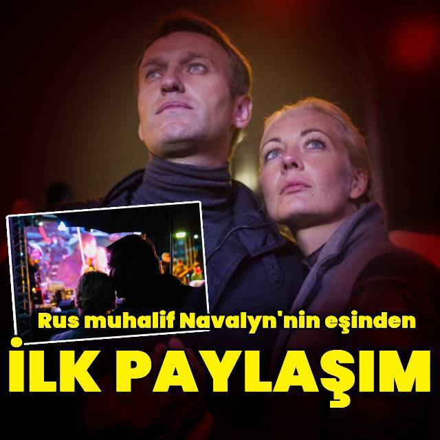 Navalny'nin ölümünün ardından eşinden ilk paylaşım