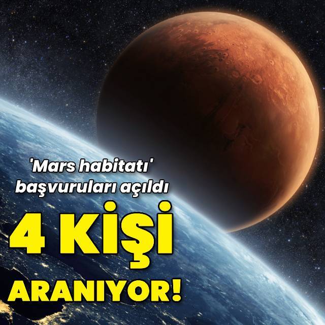 "Mars habitatı" deneyine katılacak 4 kişi aranıyor