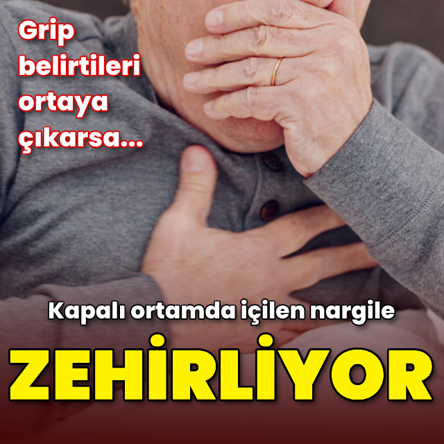 Kapalı ortamda içilen nargileye dikkat!