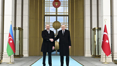 Azerbaycan Cumhurbaşkanı Aliyev Ankara'da