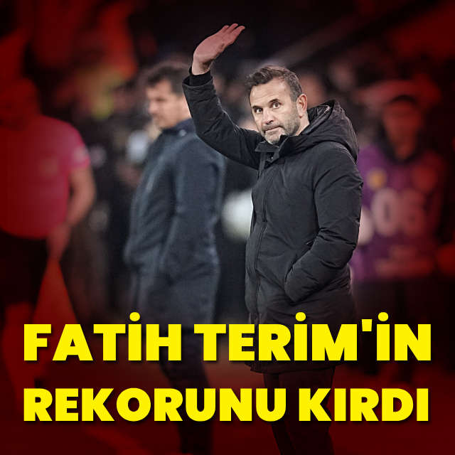Fatih Terim'in rekorunu kırdı!
