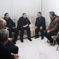 Madenci ailelerine geçmiş olsun ziyareti