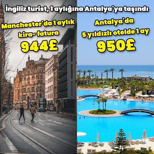 "Türkiye'de 5 yıldızlı otelde yaşamak İngiltere'de yaşamaktan daha ucuz"