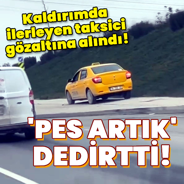 Trafikten kurtulmak için kaldırıma çıktı!
