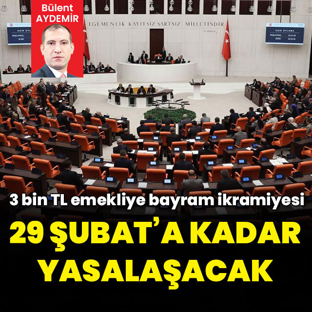 Emekliye bayram ikramiyesi TBMM'ye geliyor