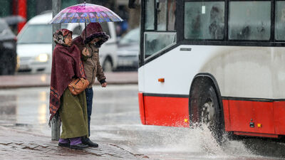 Yağmur ve karla karışık yağmur var!