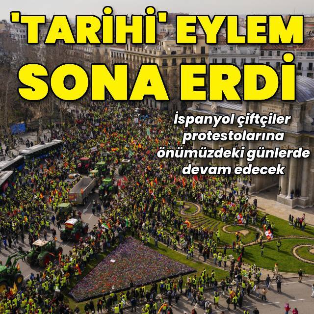 Madrid'deki "tarihi" eylem sona erdi