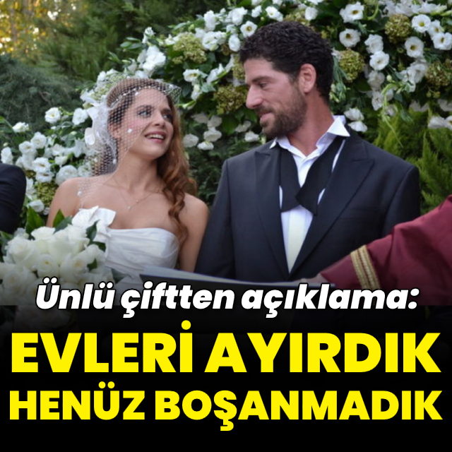 "Evleri ayırdık ama henüz boşanmadık"