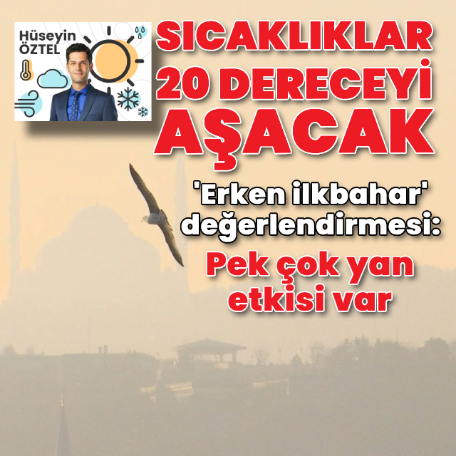 Marmara'da sıcaklık 20 dereceyi aşacak