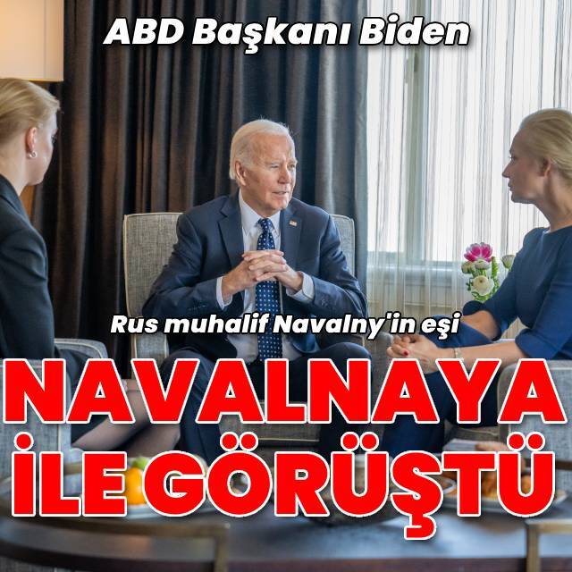 Biden, Aleksey Navalny'ın eşi ve kızıyla görüştü