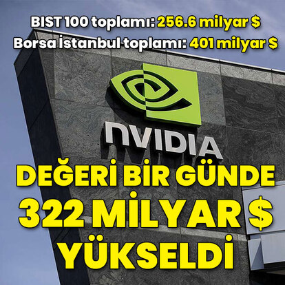 Bir günlük değer artışı BIST 100 toplamından fazla
