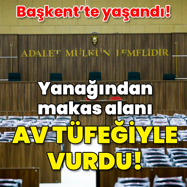 Yanağından makas alanı av tüfeğiyle vurdu!