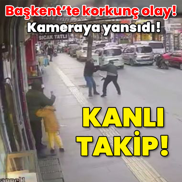Husumetlisini sokakta öldürdü! Kanlı takip!