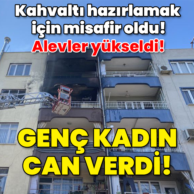 Kahvaltı hazırlamak için misafir oldu! Genç kadın ağlattı!