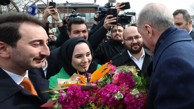 Cumhurbaşkanı Erdoğan'ın 70. yaş gününde sürpriz kutlama