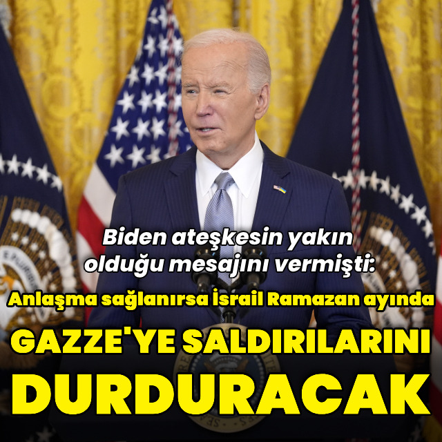 Biden: Anlaşma sağlanırsa İsrail saldırılarını durduracak