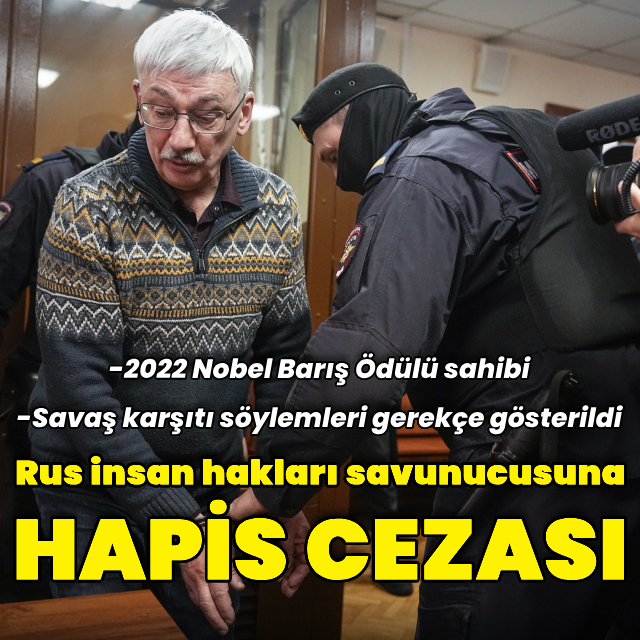 Rus insan hakları aktivistine hapis cezası