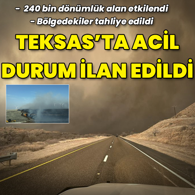 ABD'nin Teksas eyaletinde 'acil durum' ilan edildi