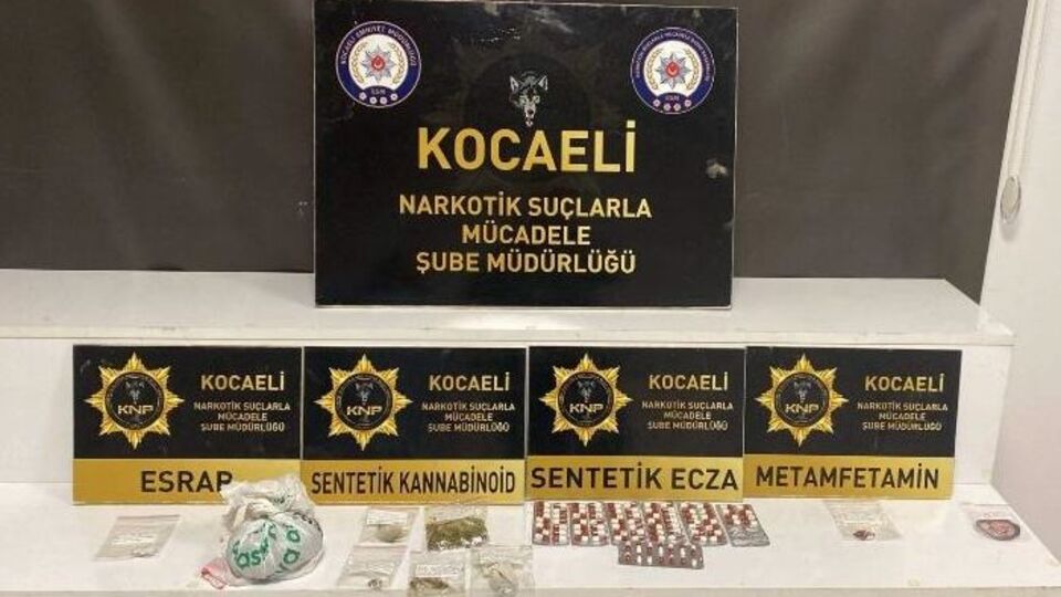Kocaeli'de uyuşturucu operasyonları: 3 tutuklama