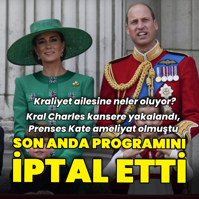 Prens William son anda planını iptal etti