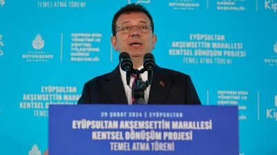 İmamoğlu'ndan kentsel dönüşüm açıklaması