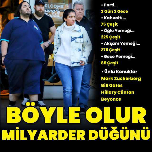 Böyle olur milyarder düğünü