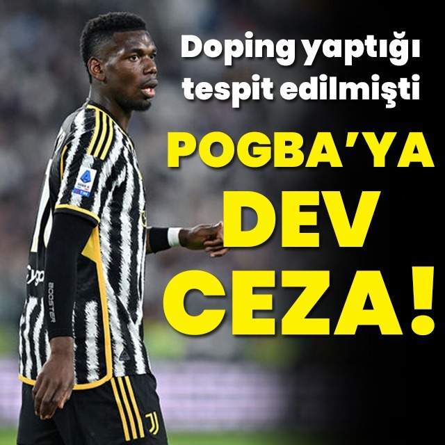 Pogba'ya dev ceza!