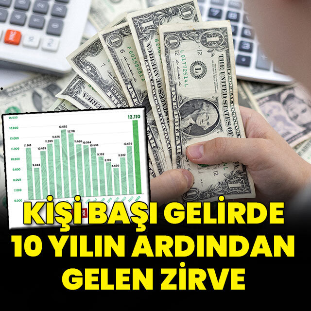 Kişi başı gelirde 10 yıllık zirve aşıldı