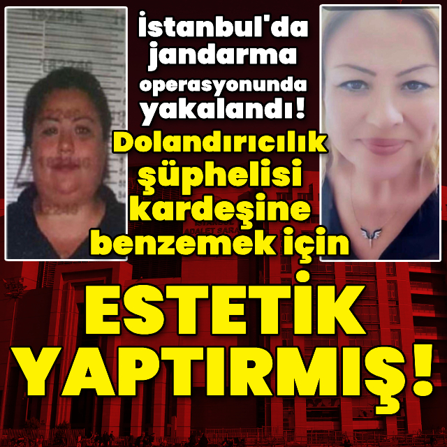 Dolandırıcılık şüphelisi, kardeşine benzemek için estetik yaptırmış!