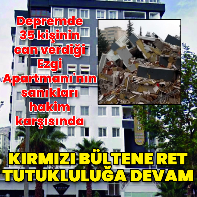 Kırmızı bültene ret, tutukluluğa devam