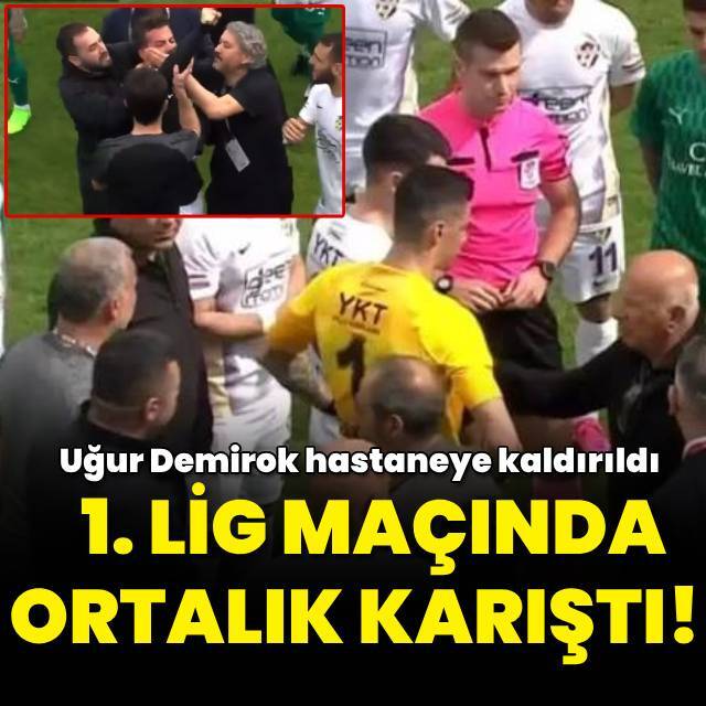 1. Lig maçında ortalık karıştı!