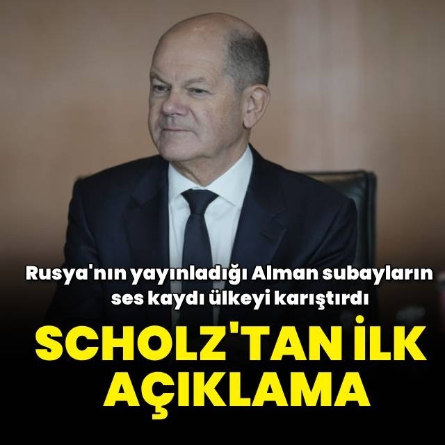 Scholz'dan ses kaydı açıklaması