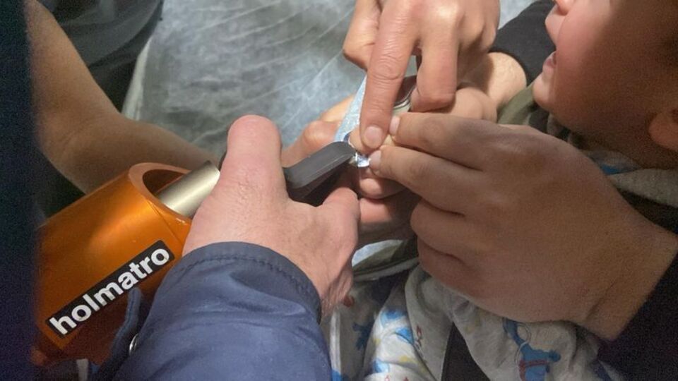 İmdadına itfaiye ekipleri yetişti