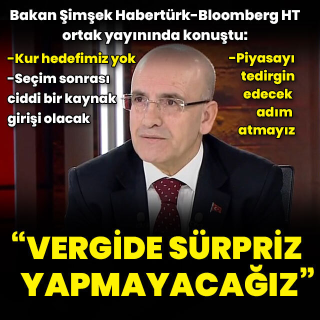 Bakan Şimşek'ten vergi açıklaması
