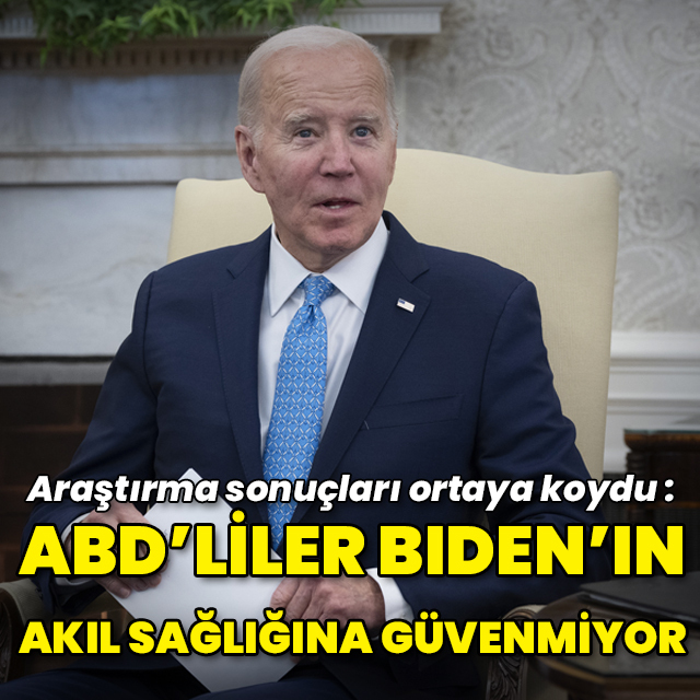 "ABD'lilerin çoğu Biden'ın 'akıl sağlığına' güvenmiyor"
