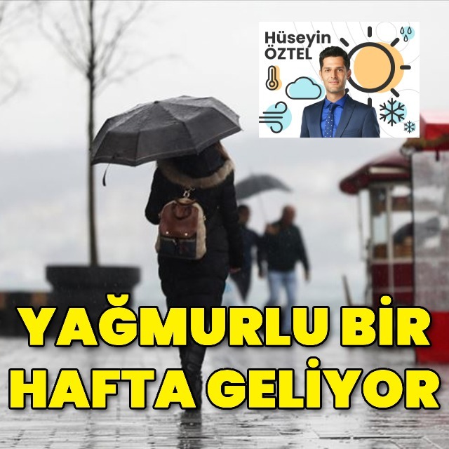 Yağmurlu bir hafta geliyor
