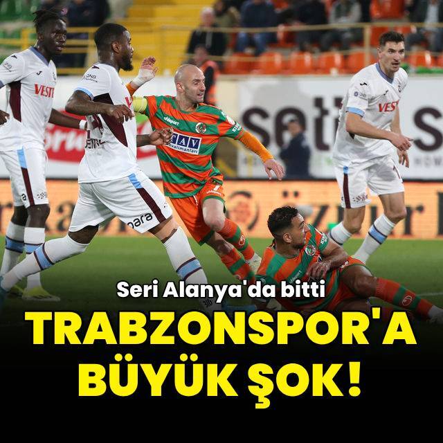 Trabzonspor'a Alanya'da şok!