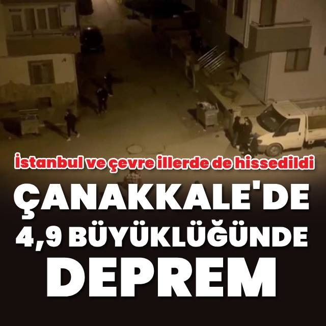 İstanbul'da hissedilen deprem oldu