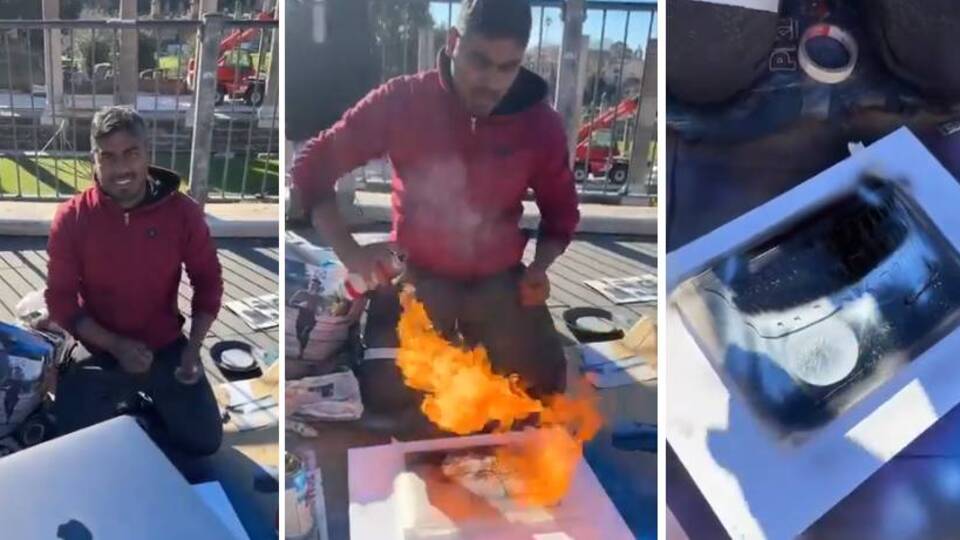 MacBook'un üzerine çizdi, fenomen oldu