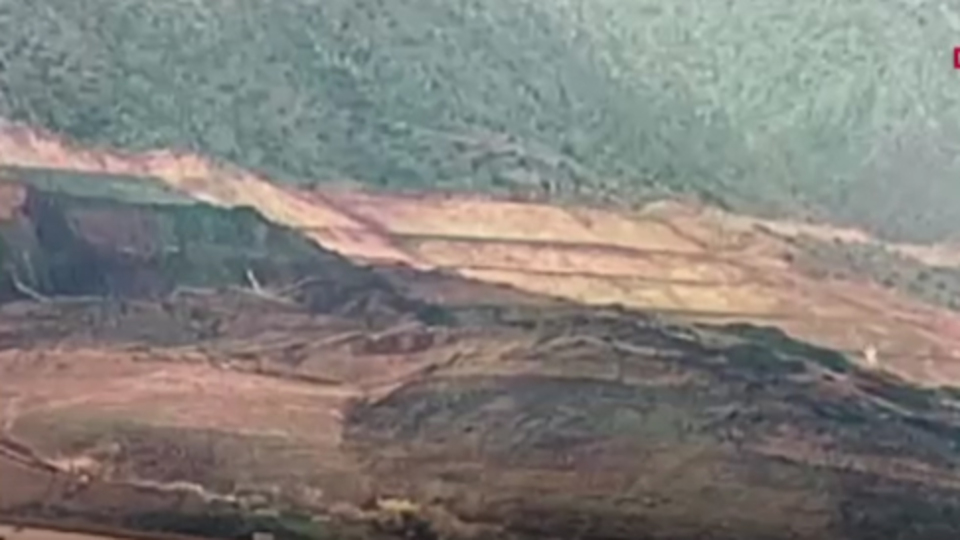 İliç'te toprak tepeden yarılmış çığ gibi düşmüş! Yeni görüntü ortaya çıktı!