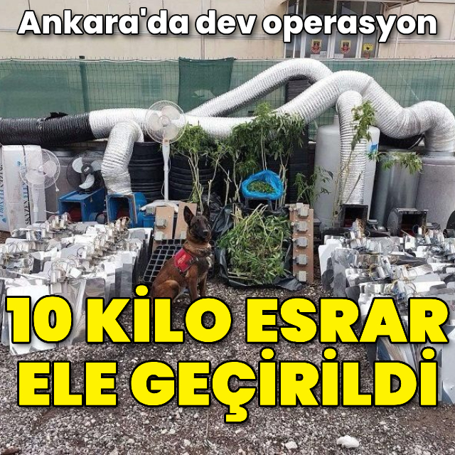 Ankara'da 10 kilo esrar ele geçirildi: 1 gözaltı
