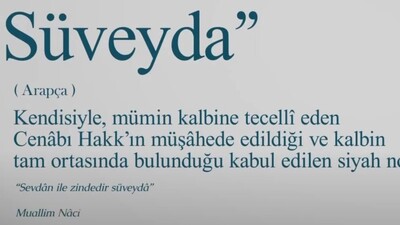 Süveyda isminin anlamı nedir?