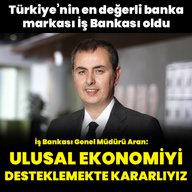 "Ulusal ekonomiyi desteklemeye kararlıyız"
