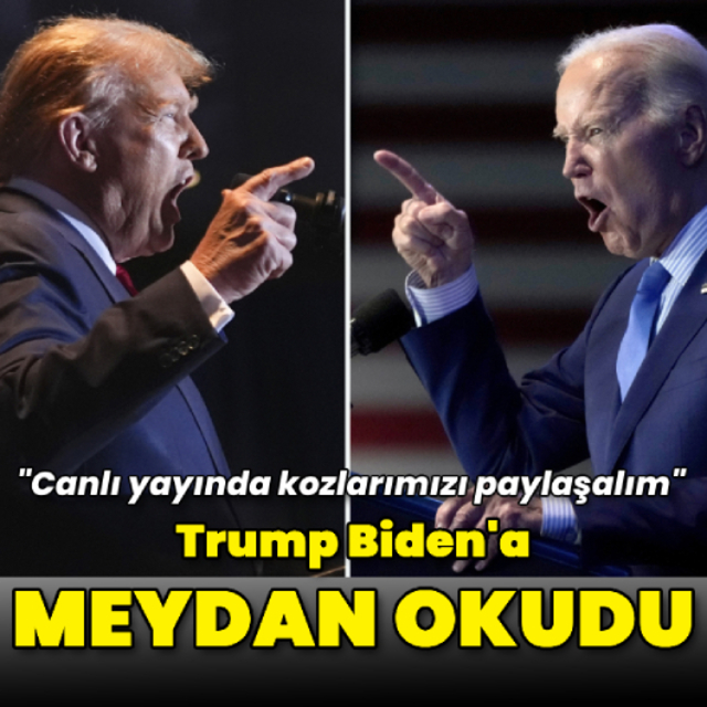 Trump Biden'a meydan okudu: "Kozlarımızı paylaşalım"