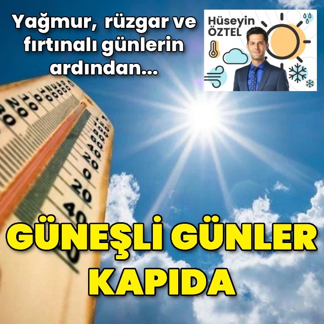 Pazar günü havalar ısınacak